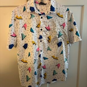 Colorful Geometric Men's Shirt